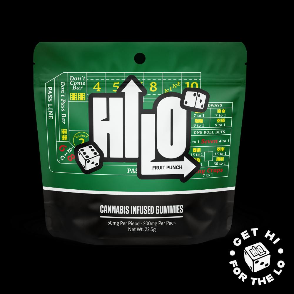 Hi-Lo | 200mg Live Resin Gummies - 4pk | Fruit Punch