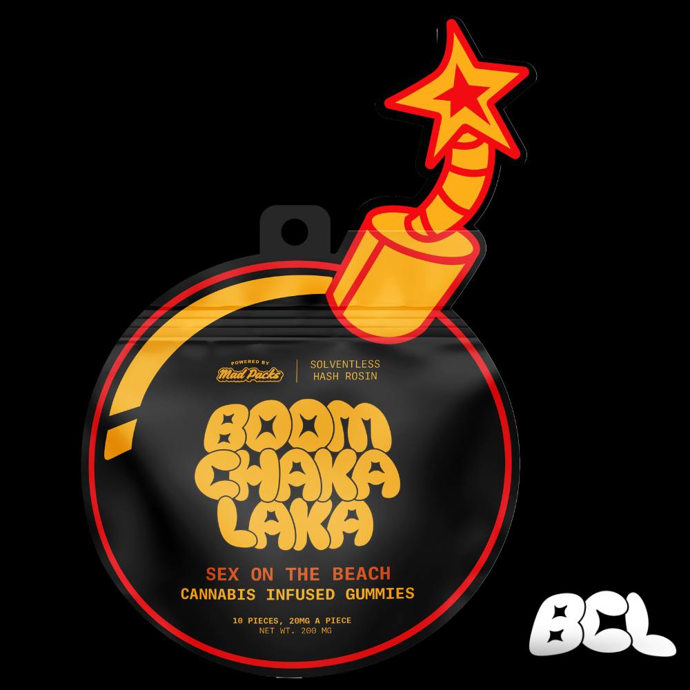 Boom Chaka Laka | 200mg Hash Rosin Gummies - 10pk | Sex On The Beach