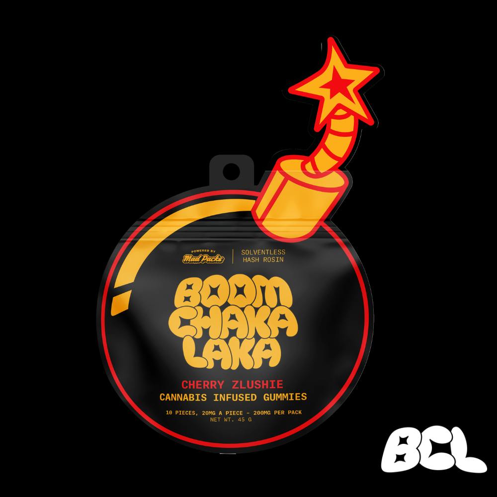 Boom Chaka Laka | 200mg Hash Rosin Gummies - 10pk | Cherry Zlushie