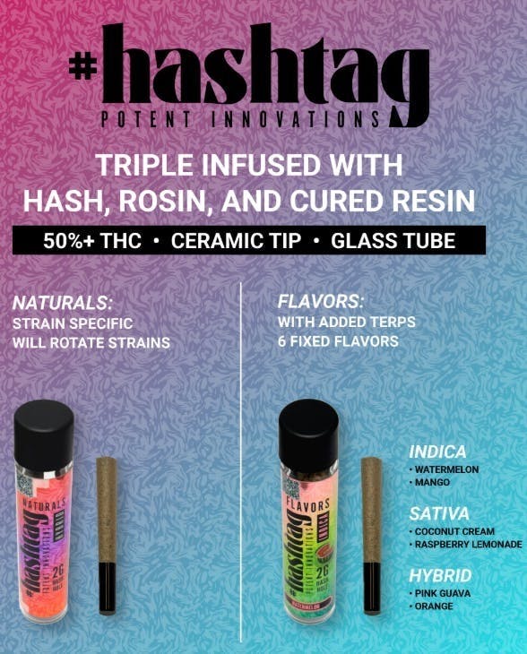 #HASH: Hashtag - Orange - Joints - 1g each - 2pk