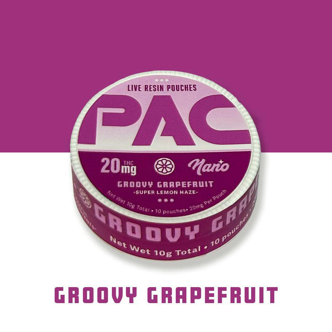 PAC | Groovy Grapefruit | Live Resin Edibles | 200mg | 10ct | 20mg/ea by Pac Pouches