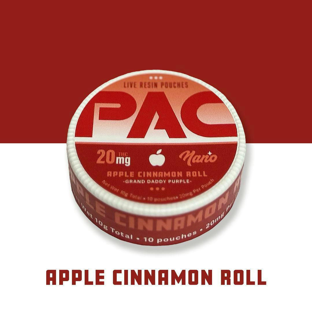 PAC | Apple Cinnamon Roll | Live Resin Edibles | 200mg | 10ct | 20mg/ea by Pac Pouches