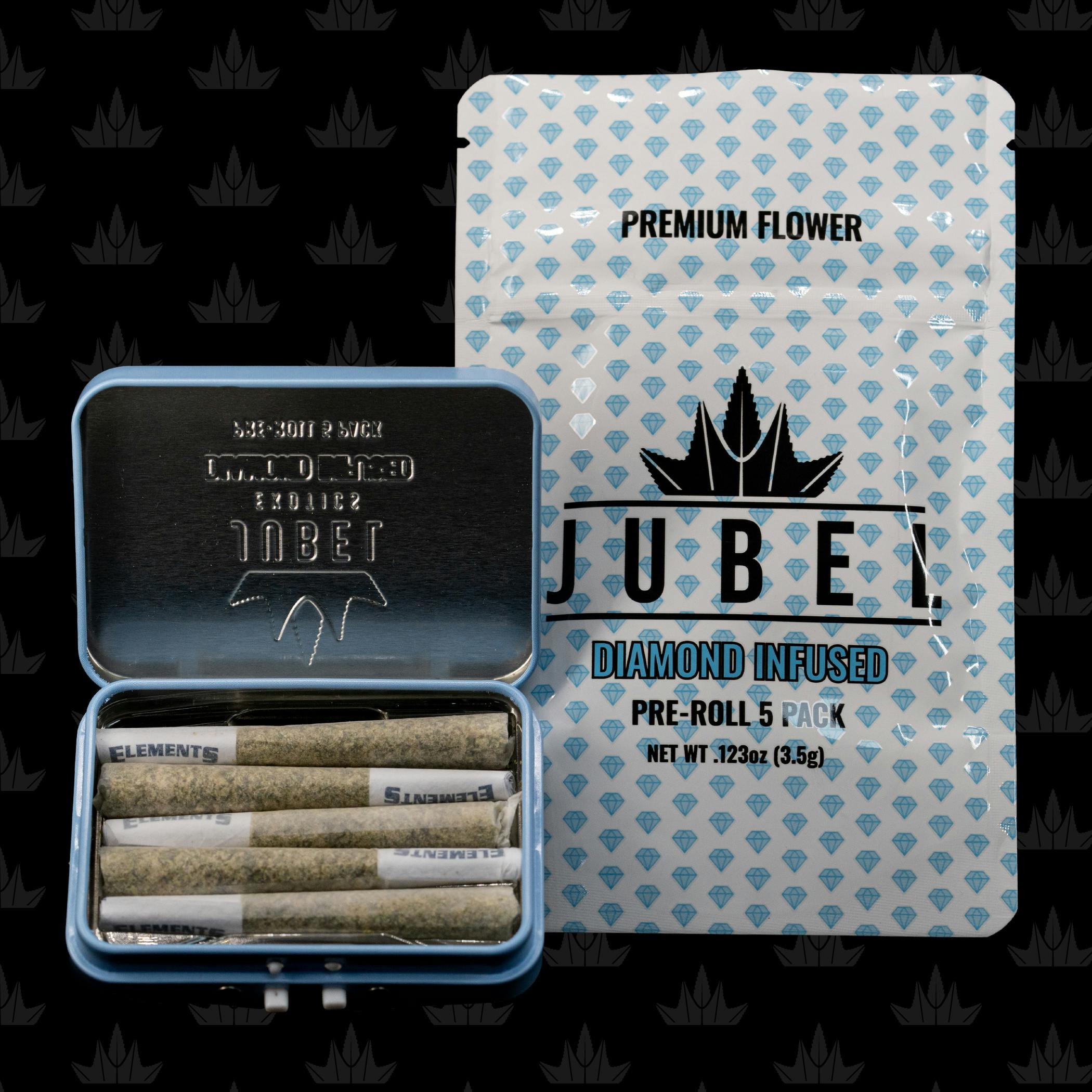 Jubel | 5-Pack Premium Infused Pre-Roll Blend | Space Cowboy | 3.5 Grams