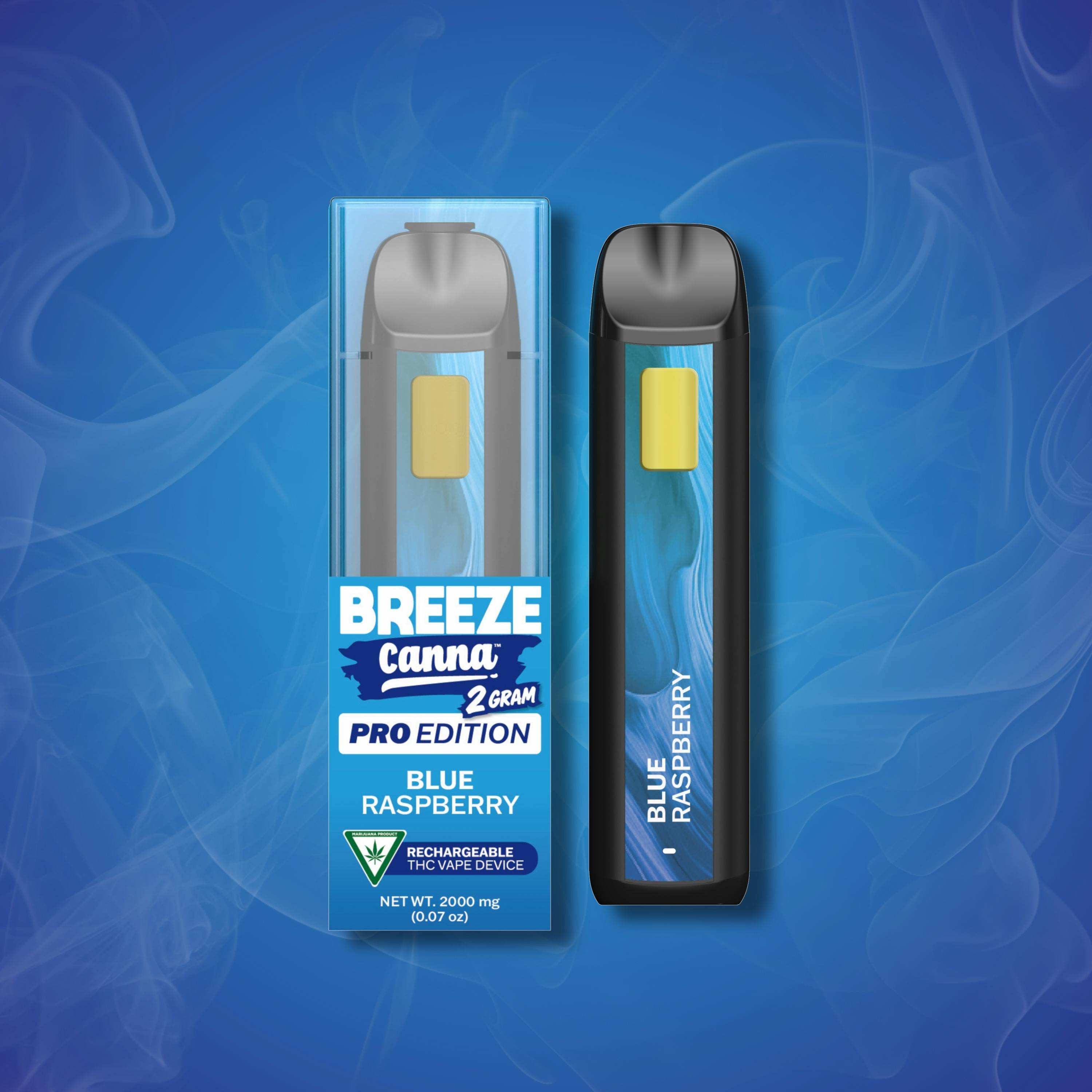 BREEZE Canna | Blue Raspberry | Synergy PRO Disposable | 2g by BREEZE Canna