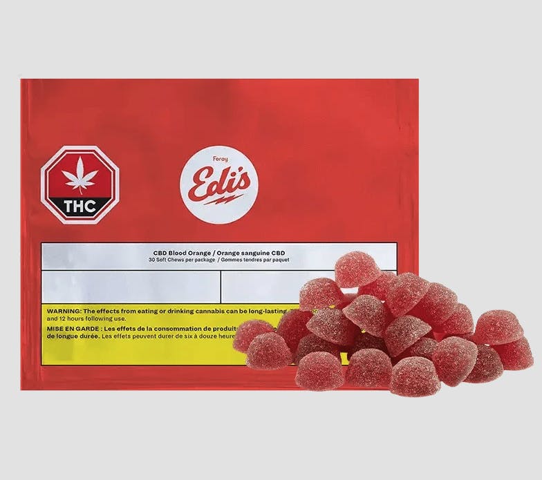 Foray | CBD Gummies | Blood Orange | 600mg | 30ct | 20mg each
