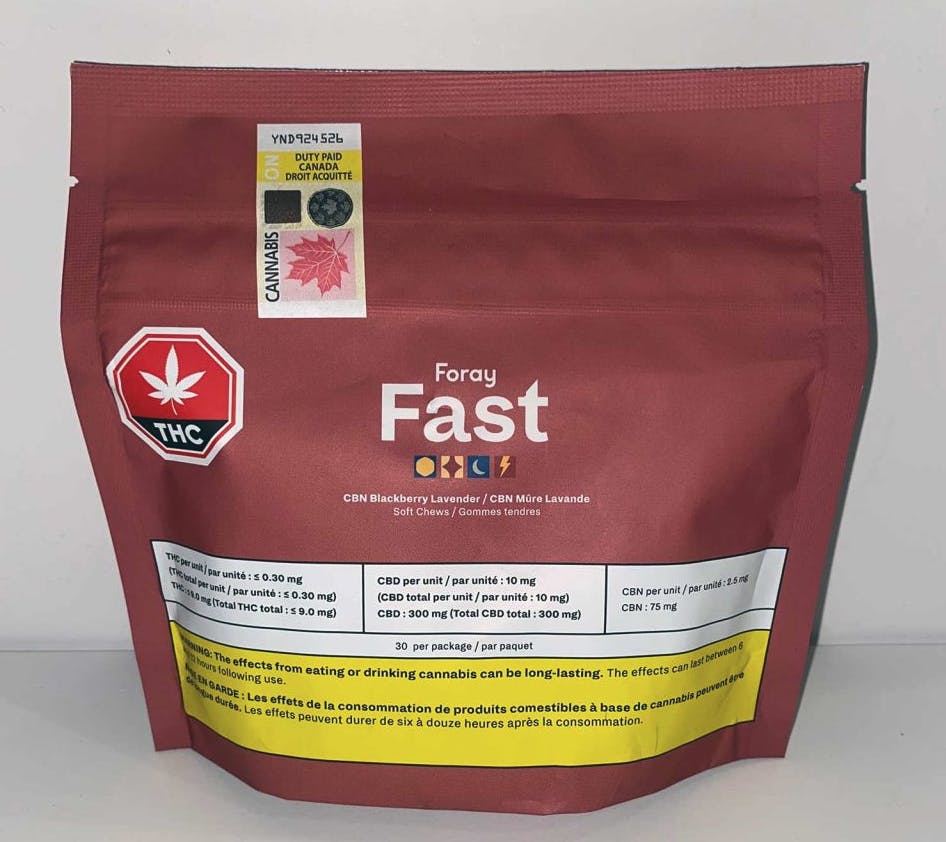 Foray | CBN Gummies | Blackberry Lavender | 10mg | 30ct