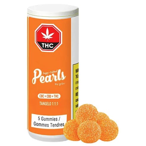 Grön | CBC:CBD:THC Gummies | Tangelo | 10mg | 5ct | 2mg ea