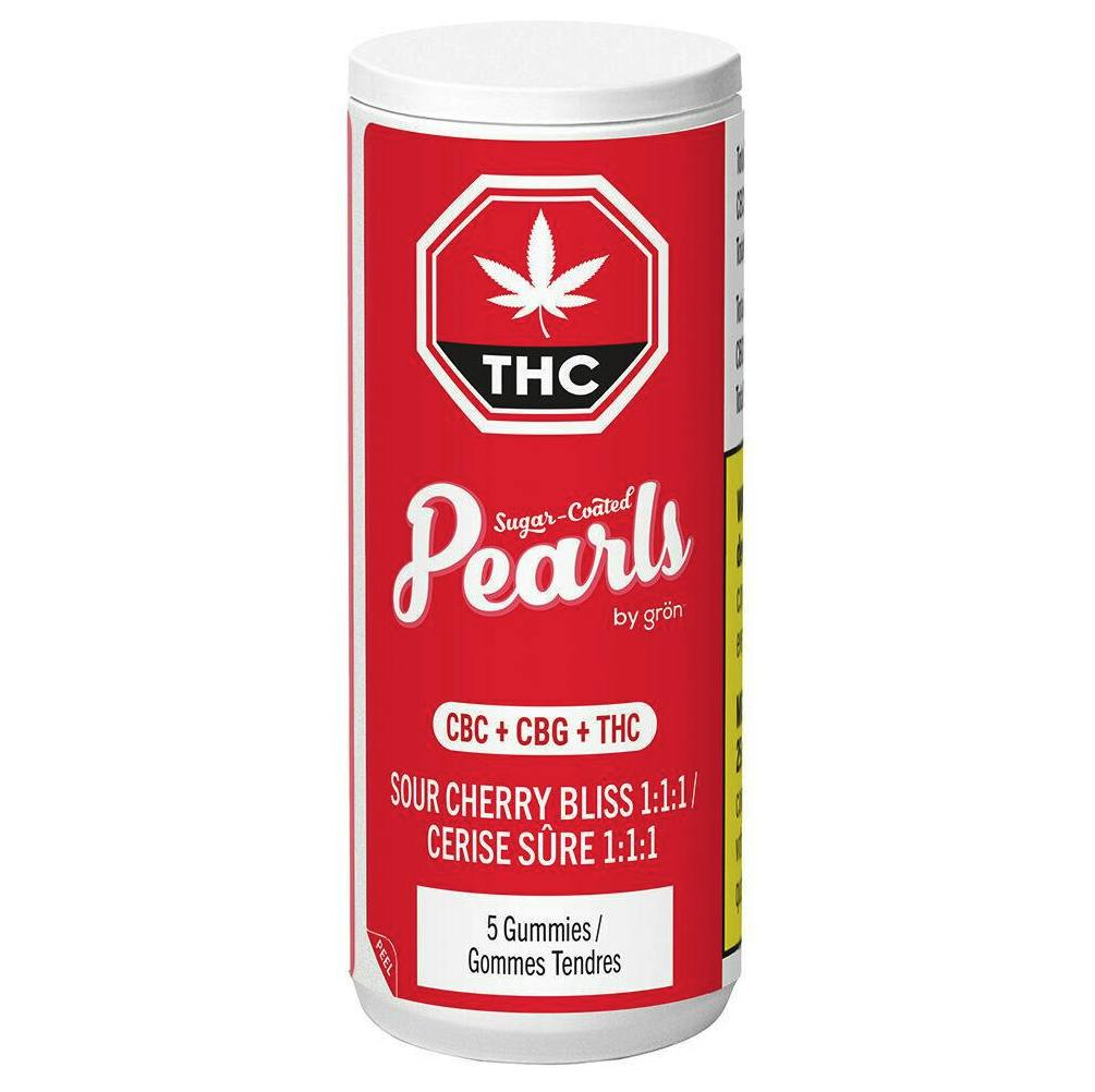 Grön | CBC:CBG:THC Gummies | Sour Cherry | 10mg | 5ct | 2mg ea