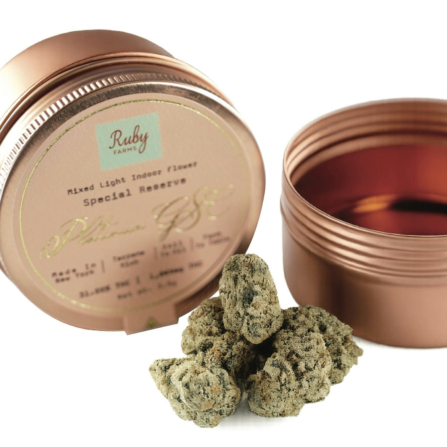 Ruby Flower | Platinum GSC | Hybrid | Net WT.3.5g (1/8th) - Ruby Farms