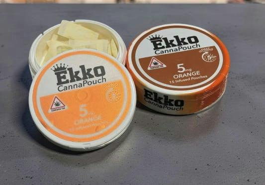 EkkoEssence | CannaPouch | Orange Infused Pouches | 75mg | 15ct | 5mg/ea by EkkoEssence