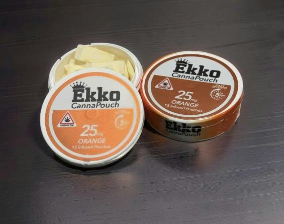 EkkoEssence | CannaPouch | Orange Infused Pouches | 375mg | 15ct | 25mg/ea by EkkoEssence