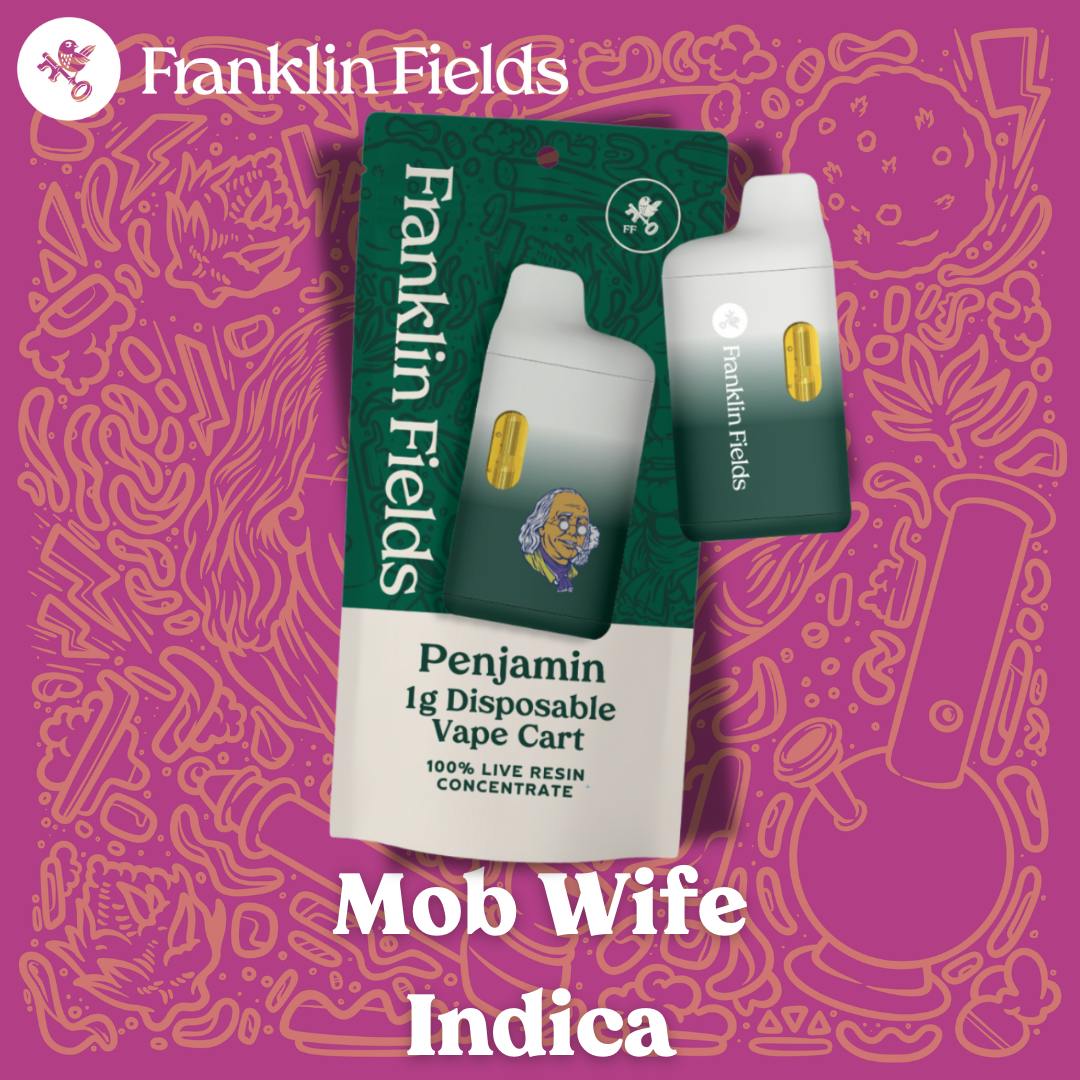 Franklin Fields Penjamin Mob Wife 1g Live Resin Disposable Vape by Franklin Fields
