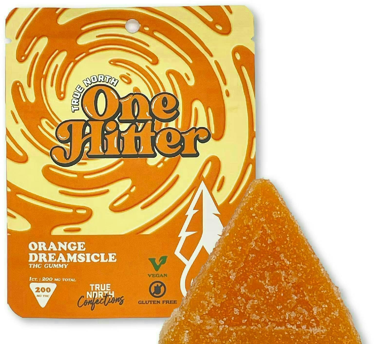 True North | One Hitter | Orange Dreamsicle Gummies | 200mg | Single