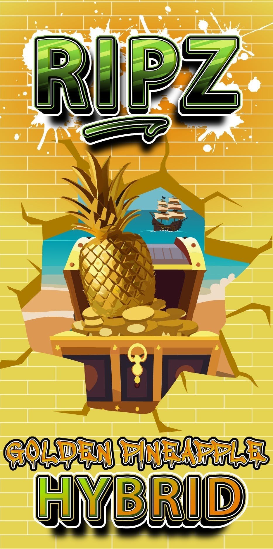 Ripz | Golden Pineapple | 510 Cartridge | 1g