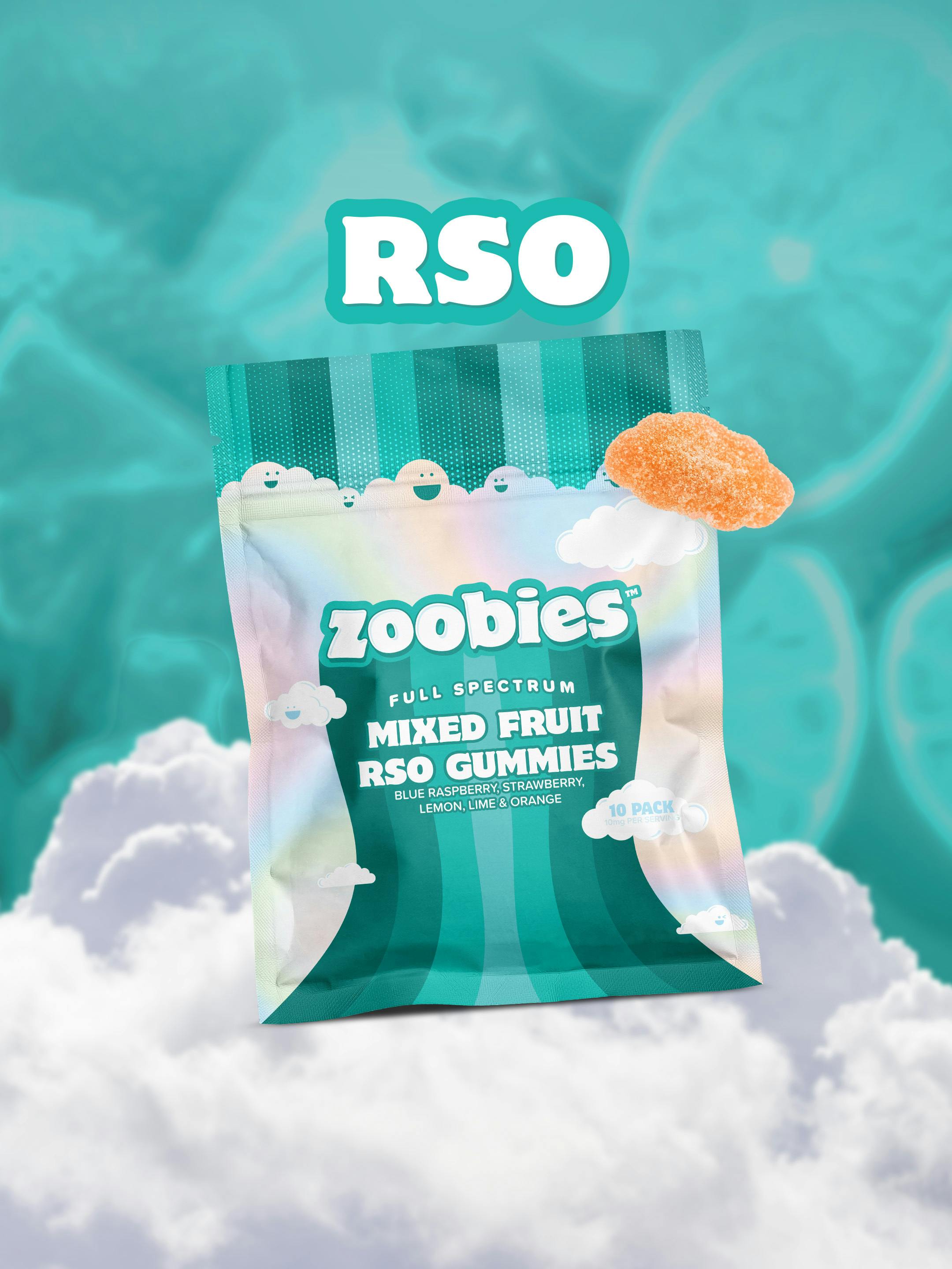 Zoobies | RSO | Hybrid Gummies | 100mg | 10ct | 10mg/ea