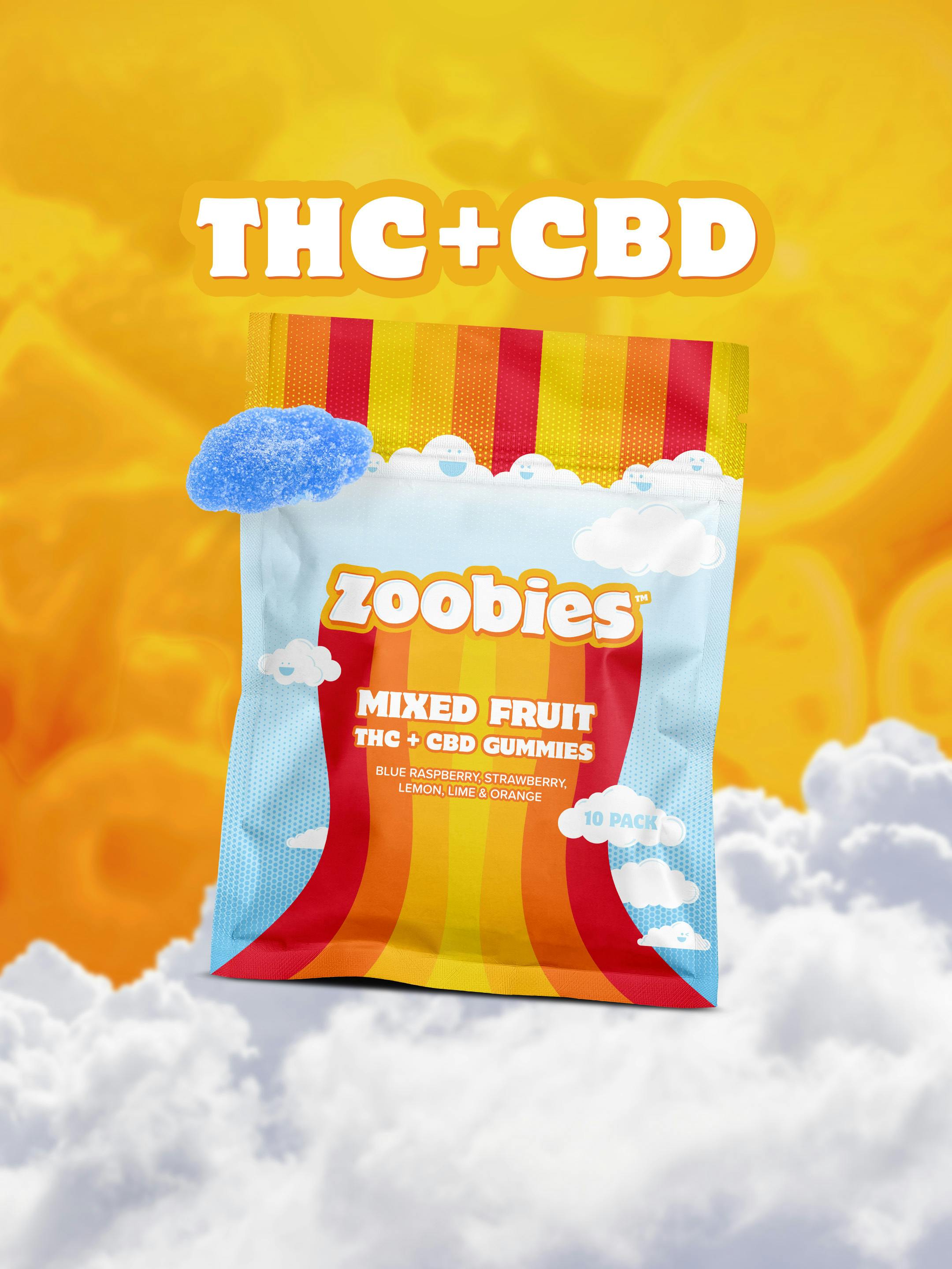 Zoobies | 1:1 THC:CBD | Indica Gummies | 100mg | 10ct | 10mg/ea at Releaf Newton