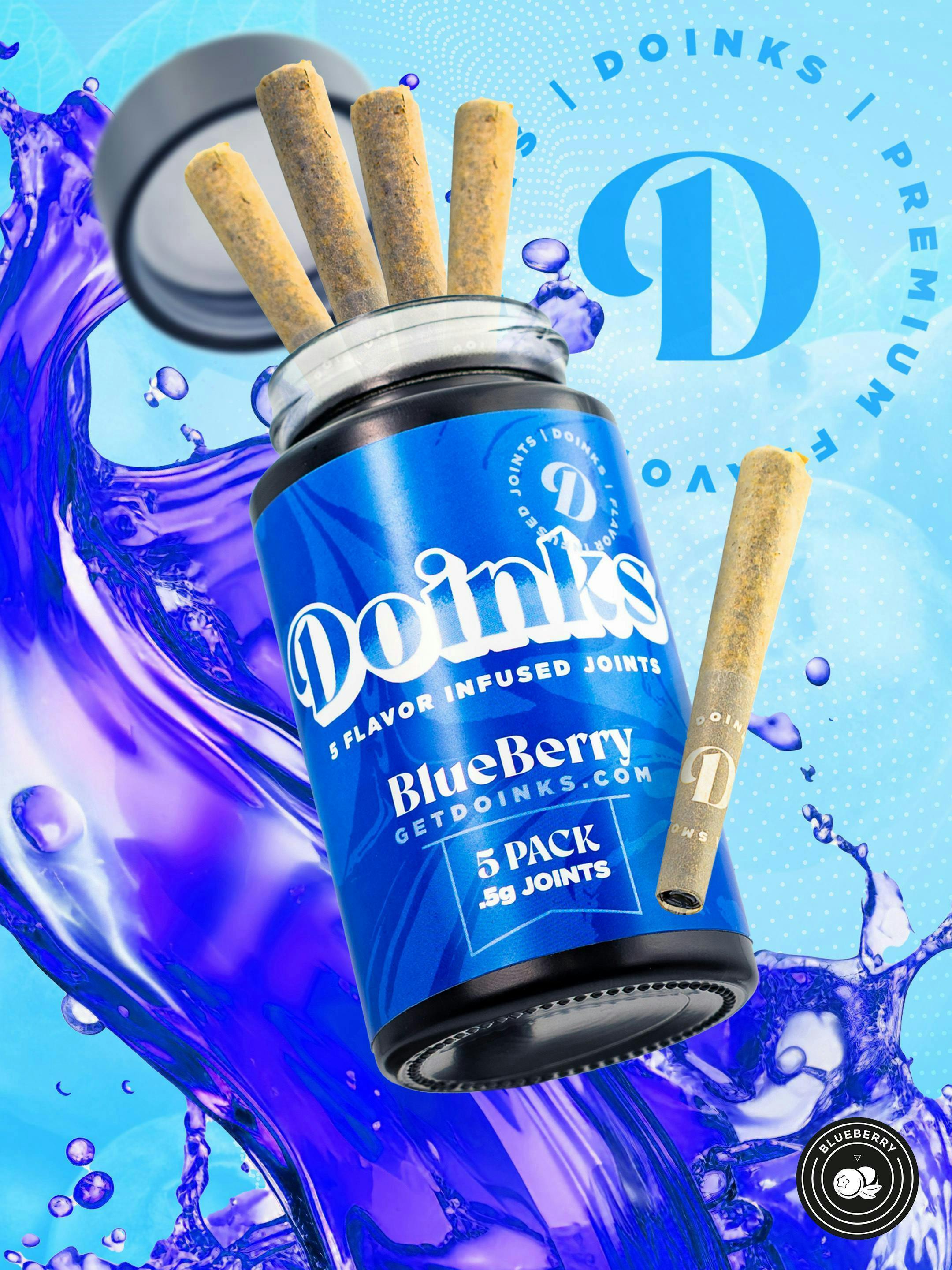 Blueberry | Infused Minis | 0.5g each | 5pk by Doinks (CO)