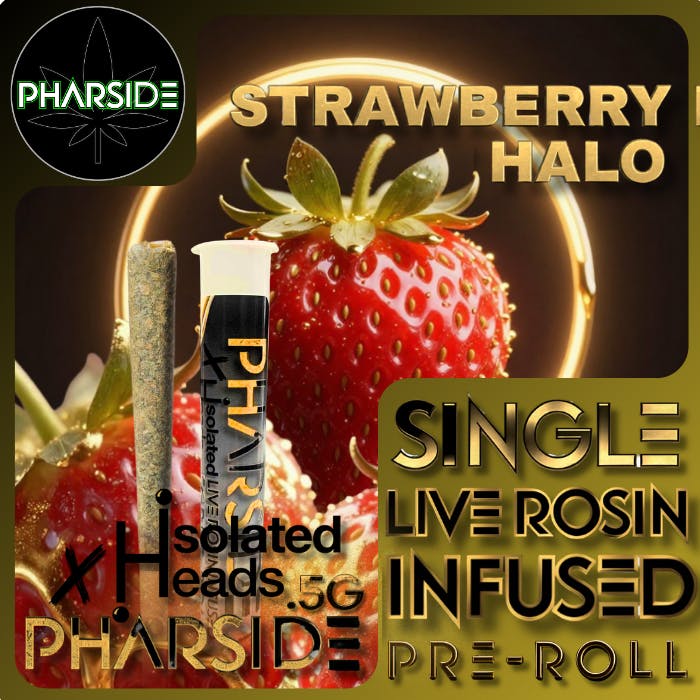 PharsidexIsolated Heads - Live Rosin Infused Pre-roll - Strawberry Halo .5g
