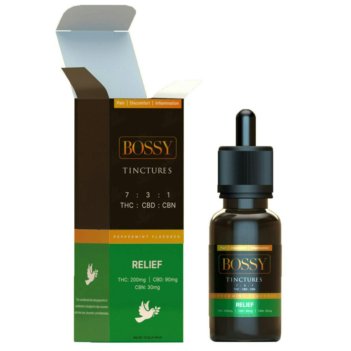 Bossy | Relief 7:3:1 | Tincture | 200mg:80mg:30mg by Bossy