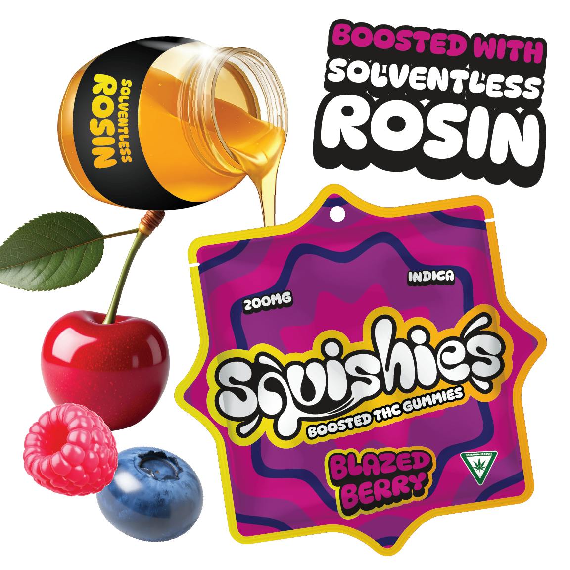 Squishies | Blazed Berry Gummies | 200mg | 10ct | 20mg/ea by Squishies