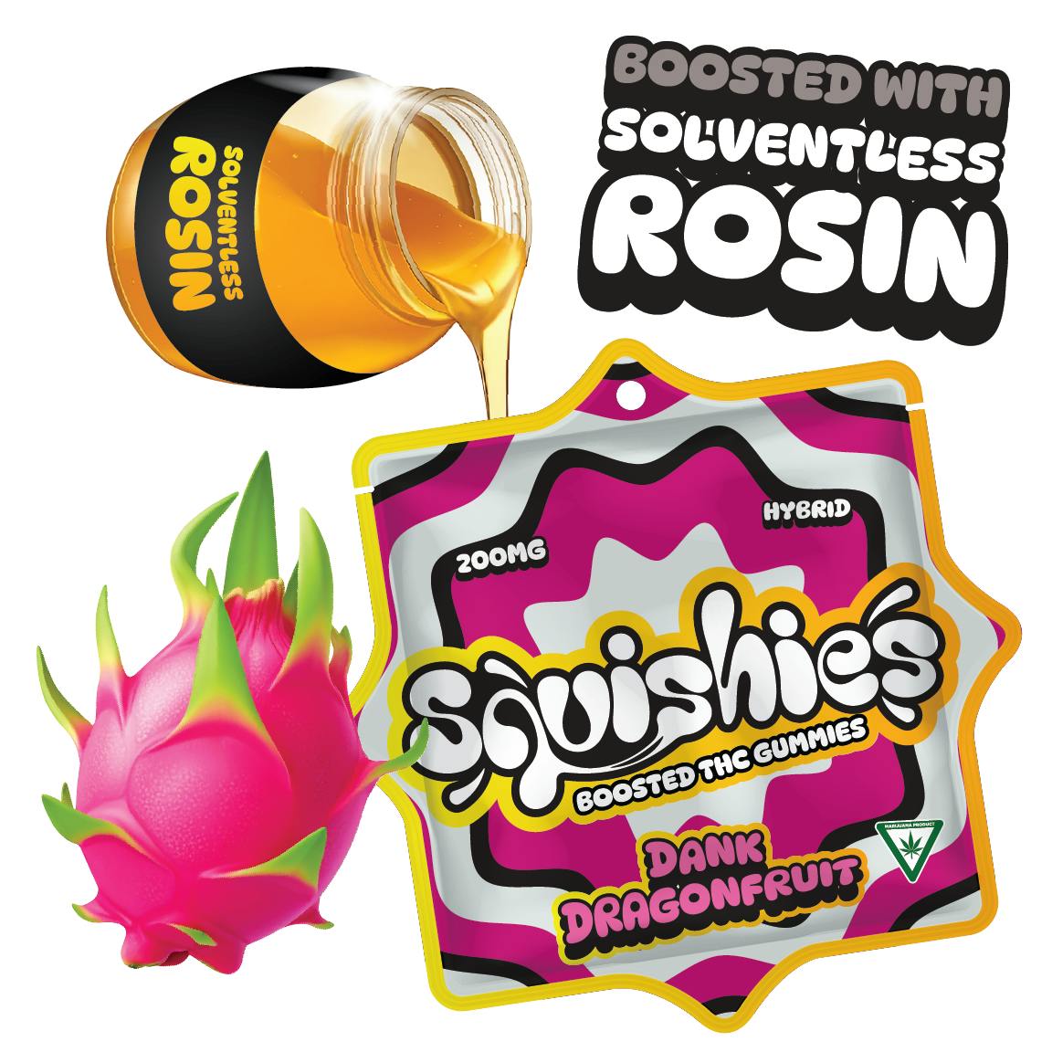 Squishies | Dank Dragonfruit Gummies | 200mg | 10ct | 20mg/ea by Squishies