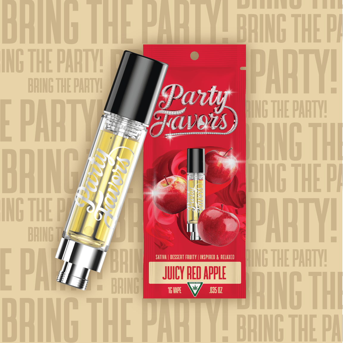 Party Favors | Juicy Red Apple | Cartridge | 1g