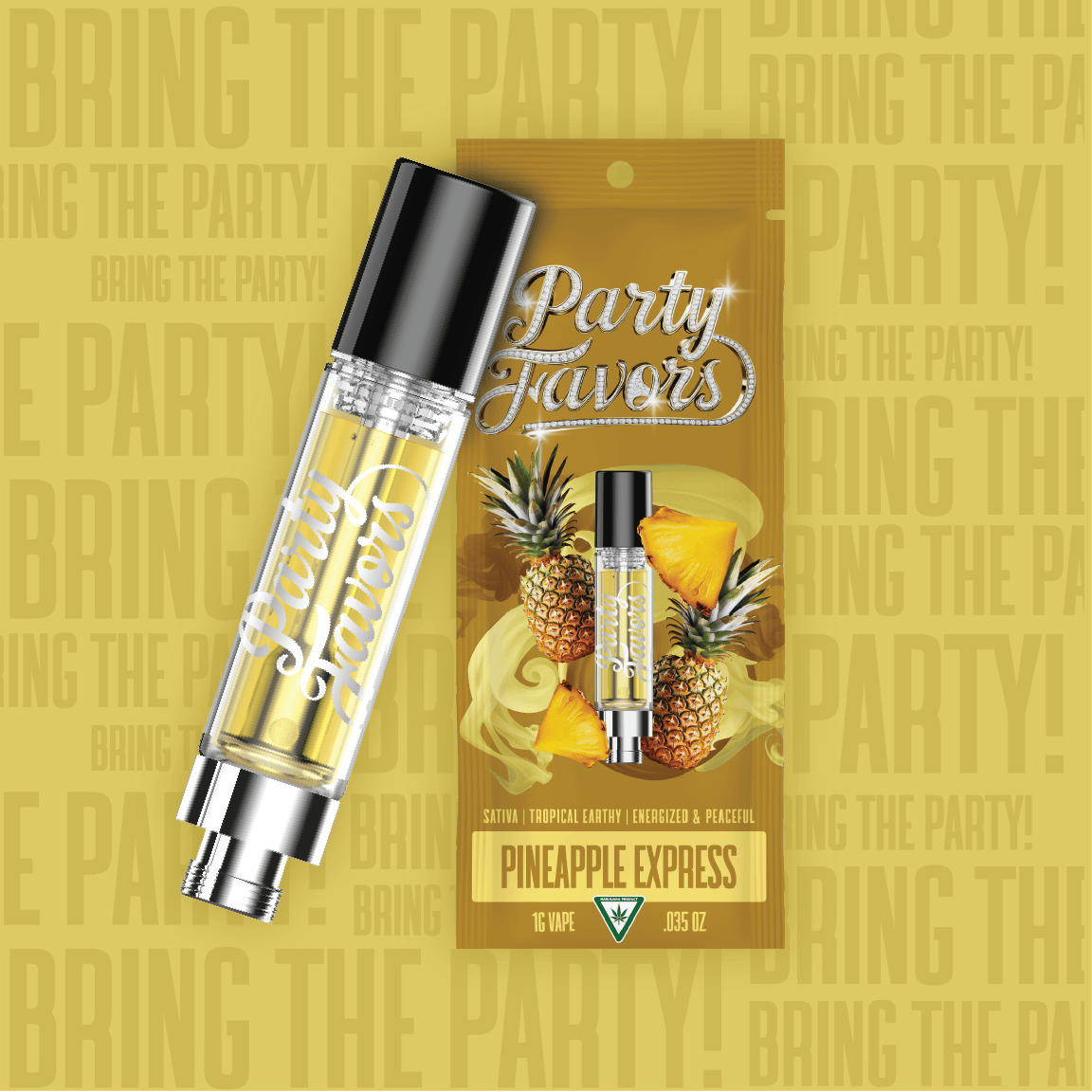 Party Favors | Pineapple Express | Cartridge | 1g at High Profile - Ironwood