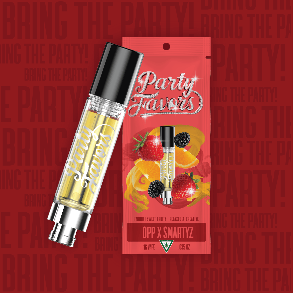 Party Favors | OPP x Smartyz | Cartridge | 1g at Mint Cannabis - Buchanan