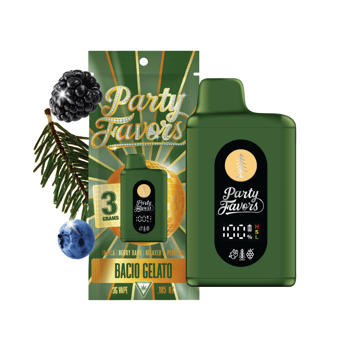 Party Favors | Bacio Gelato | Juicebox Disposable | 3g