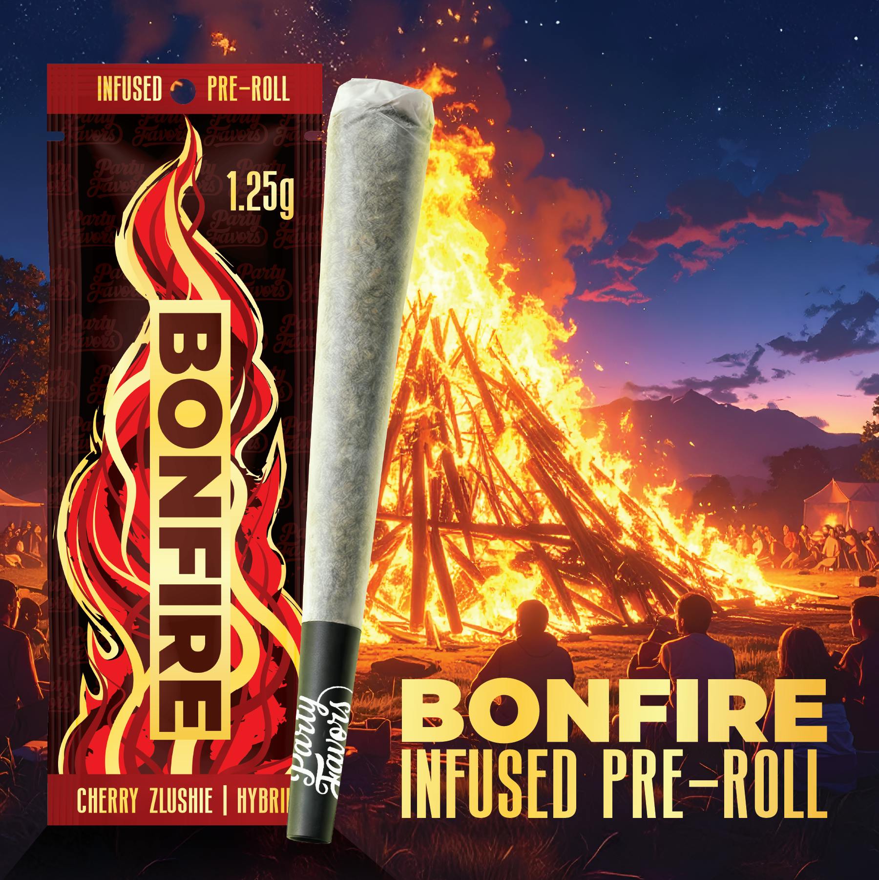 Party Favors | Cherry Zlushie | Infused Joint | 1.25g by Party Favors