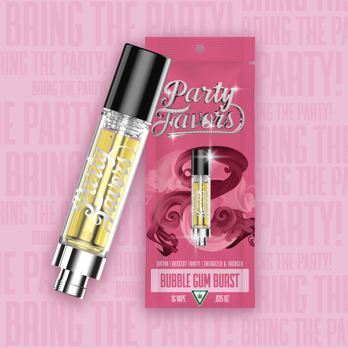 Party Favors | Bubble Gum Burst | Cartridge | 1g