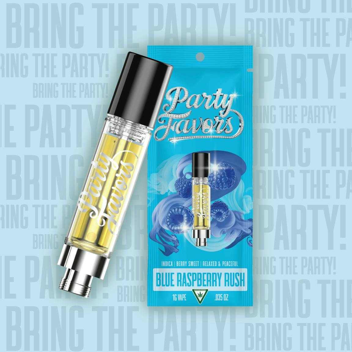 Party Favors | Blue Raspberry Rush | Cartridge | 1g