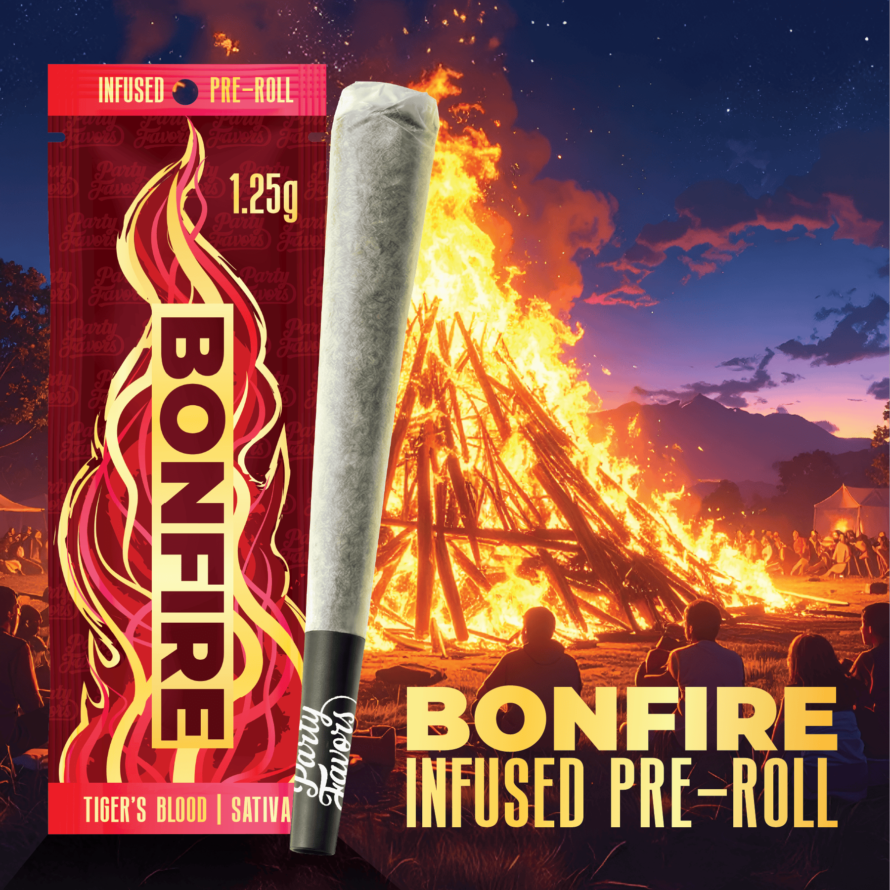 Party Favors | Tiger's Blood | Infused Joint | 1.25g by Party Favors