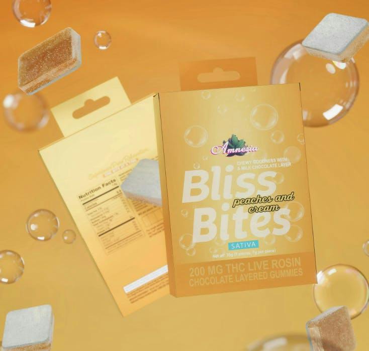 Bliss Bites | Peaches and Cream | 200mg | 5ct | 40mg/ea