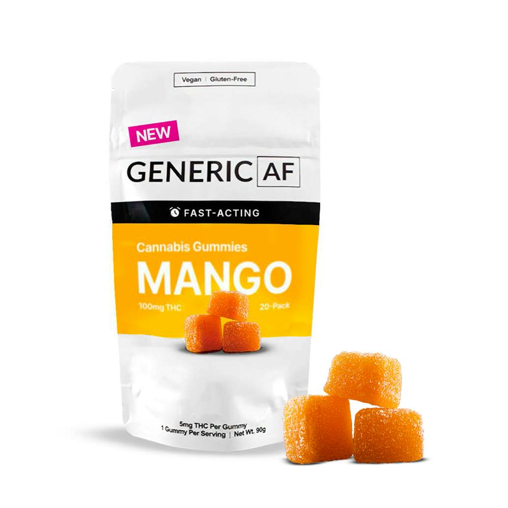 Mango | Generic Gummies | 20-Pack | 100mg by Generic AF