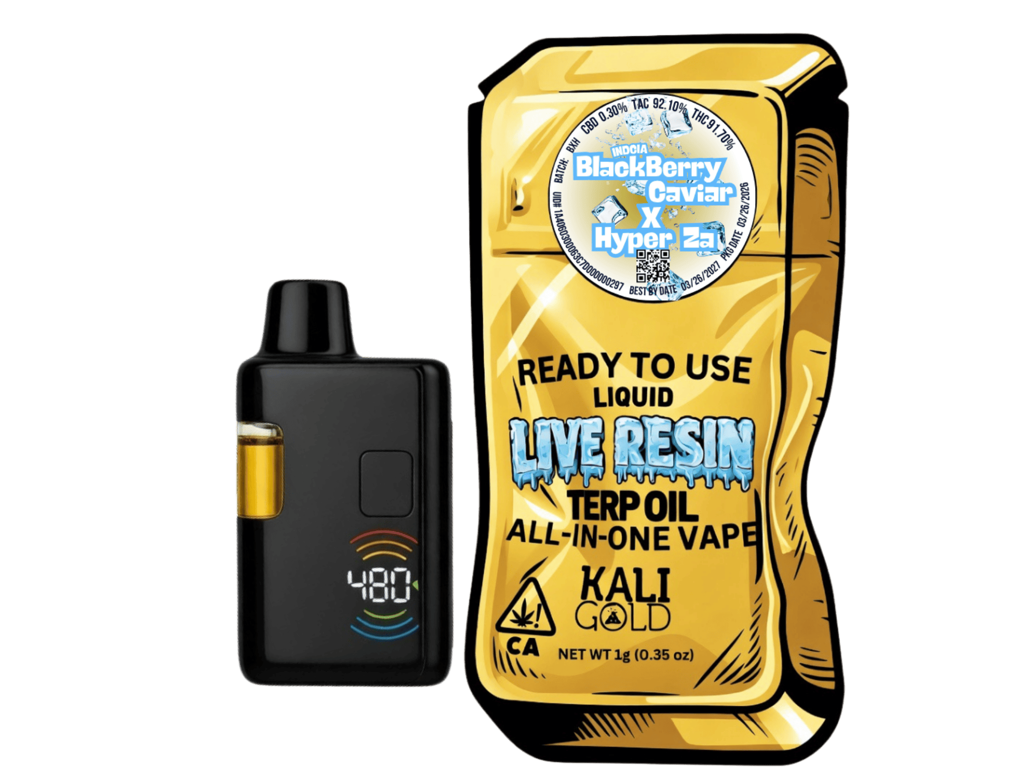Kaligold extracts — Blackberry Caviar X Hyper Za