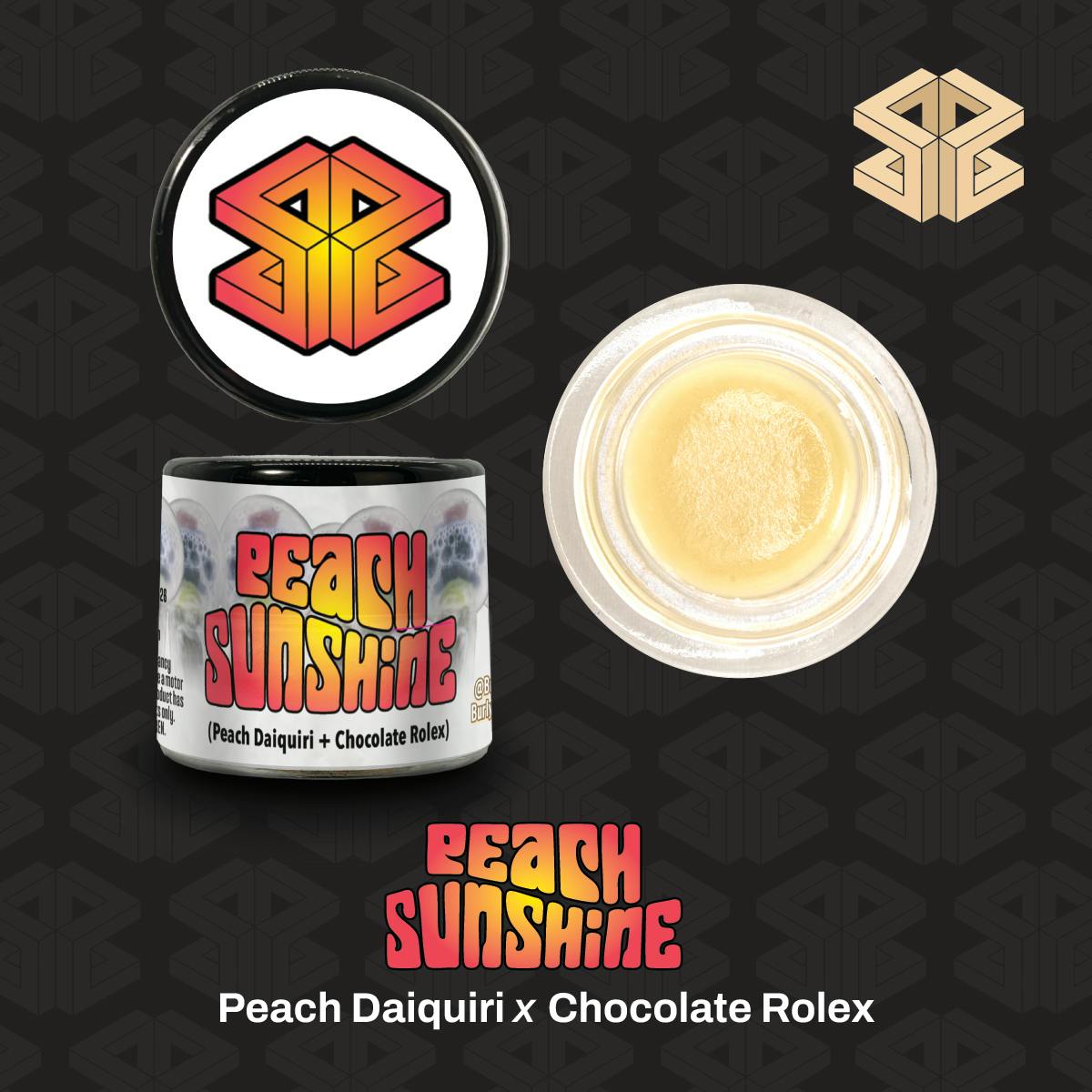Burly Botanicals | Peach Sunshine | 4g Hash Rosin