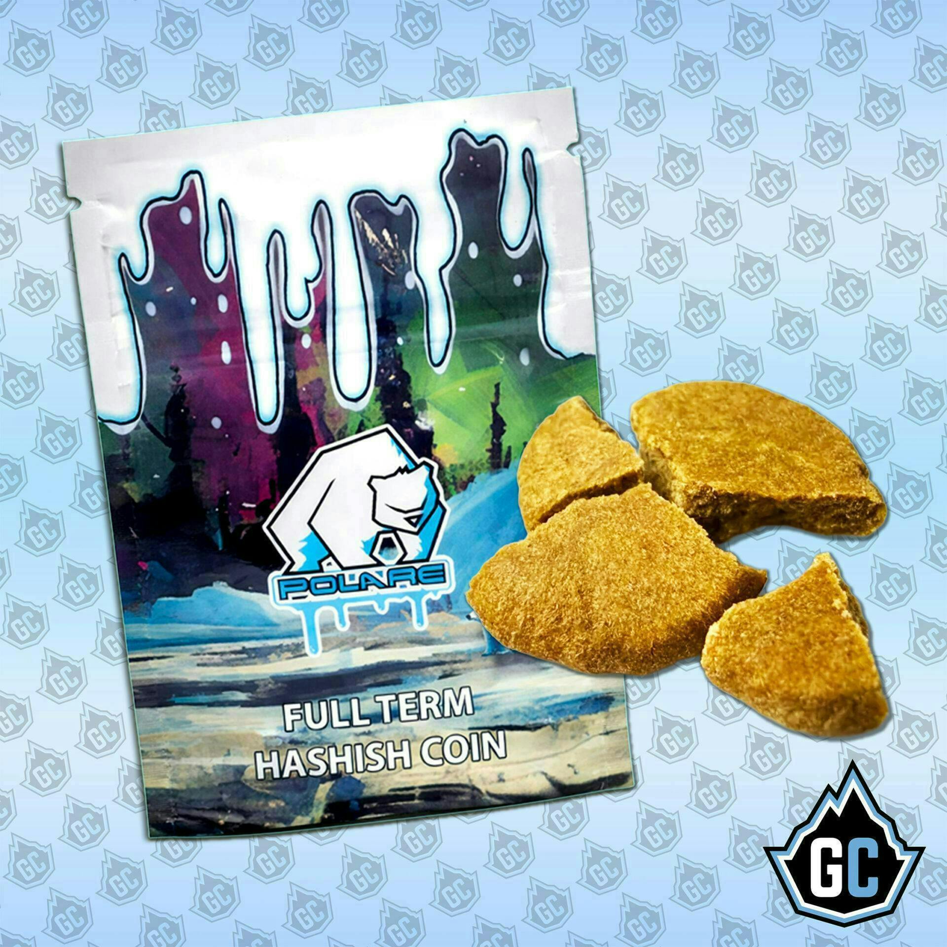 Glacier Cannabis | Rainbow Unicorn Hash Coin | Dry Sift | 2g