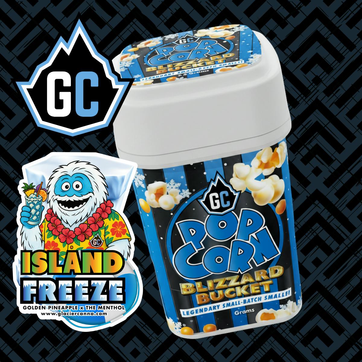 Glacier Cannabis | Island Freeze | Blizzard Buckets | 28g by Glacier Cannabis