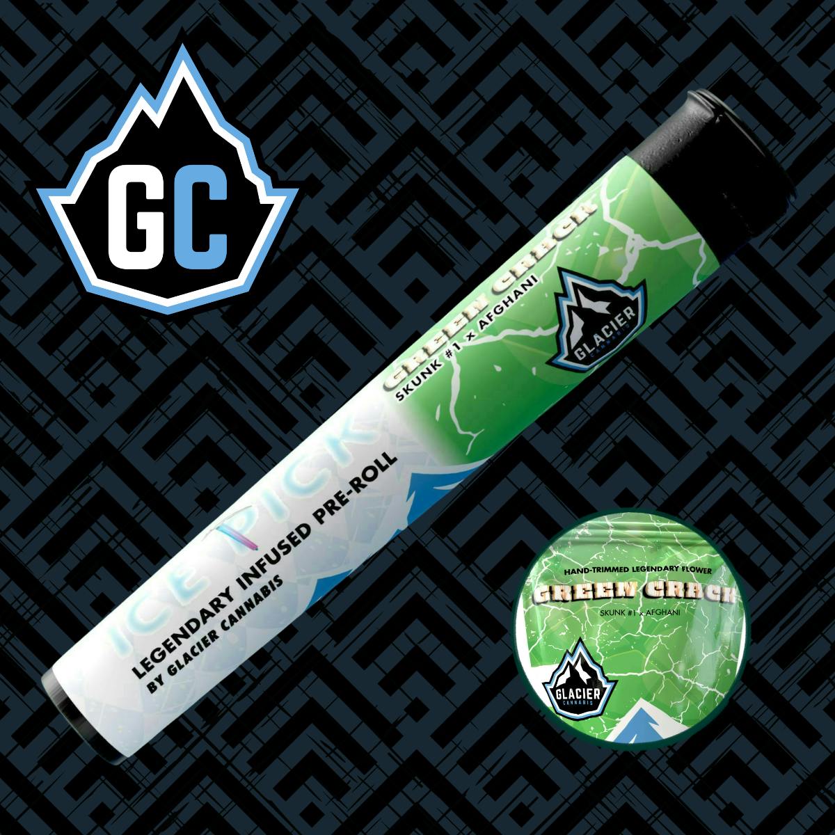 Glacier Cannabis | Green Crack | Ice Picks | 1g by Glacier Cannabis
