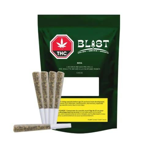Blast | Nova | Live Rosin Infused Joints | 0.5g each | 5pk