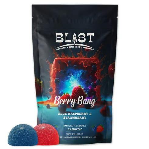 Berry Bang Blue Raspberry & Strawberry Gummies | 10mg | 2ct | 5mg/ea