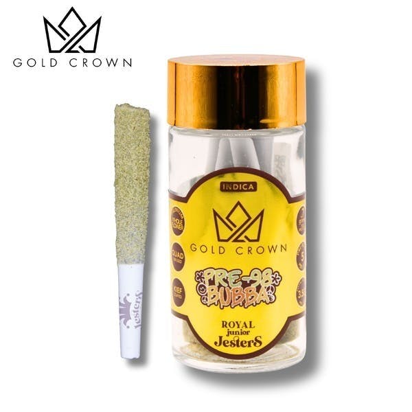 Royal Junior Jesters | Pre 98 Bubba | Infused Joints | 0.7g each | 5pk by Gold Crown