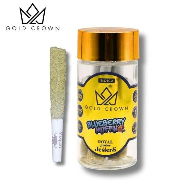 Royal Junior Jesters | Blueberry Muffin | Infused Joints | 0.7g each | 5pk by Gold Crown