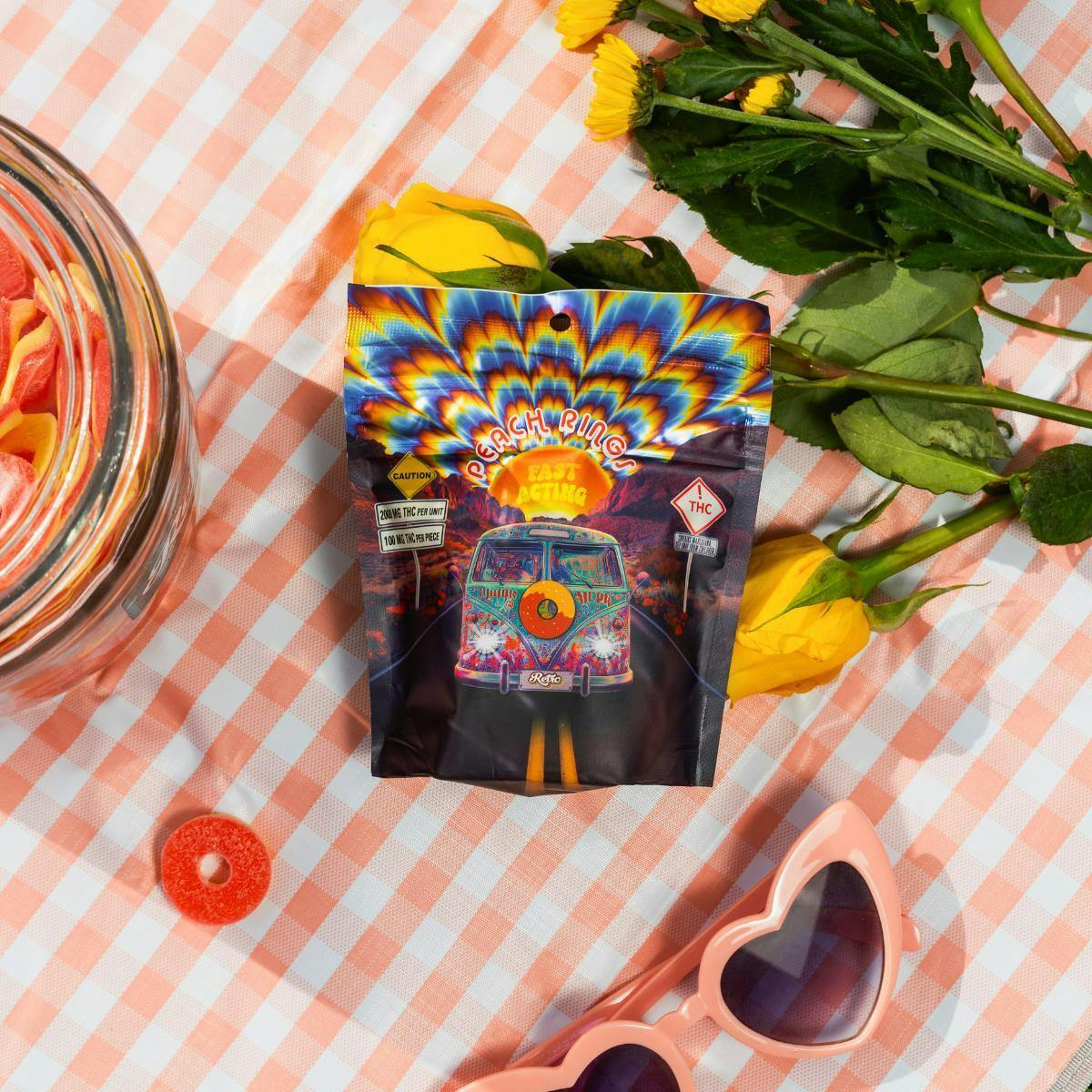 Retro | Retro | Peach Ring Gummies | 2,000mg | 20ct | 100mg/ea by Retro