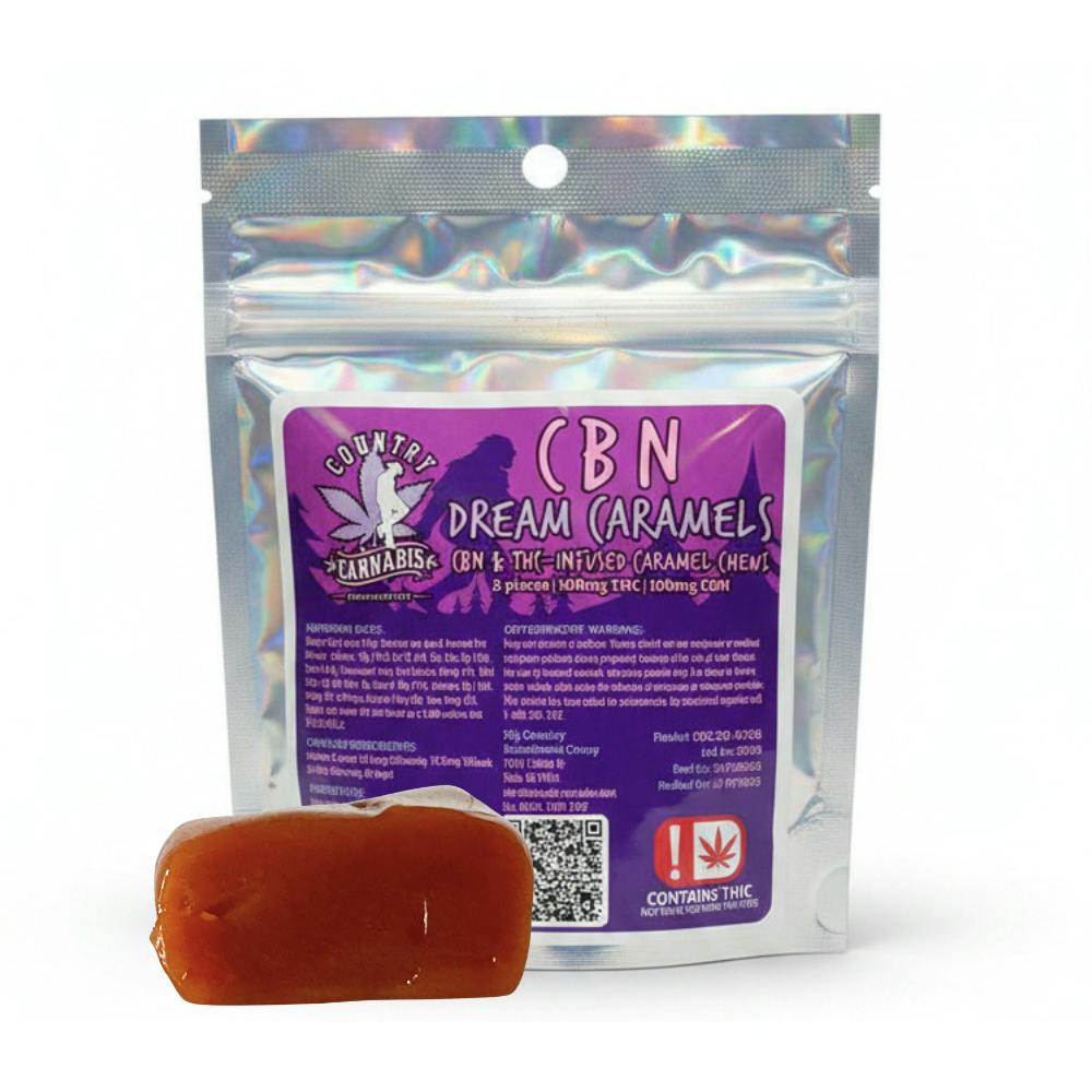 CBN Dream Caramels 1:1 (Total 100mg THC / 100mg CBN)