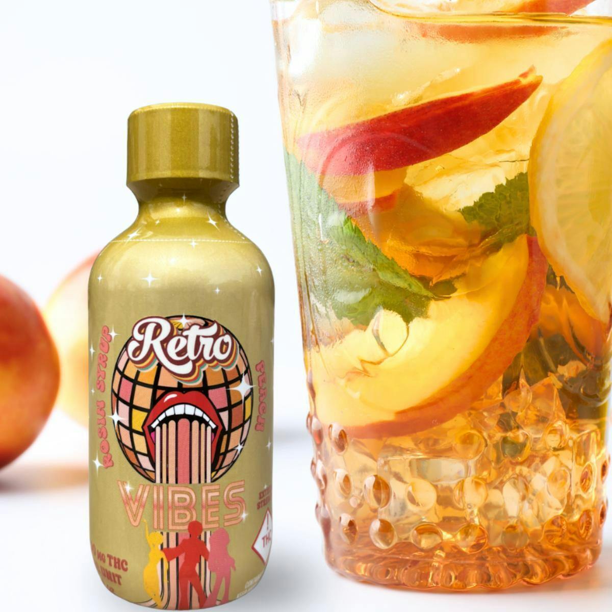 Retro | Peach + The Fizz | Retro Vibes Rosin Syrup | 2000mg