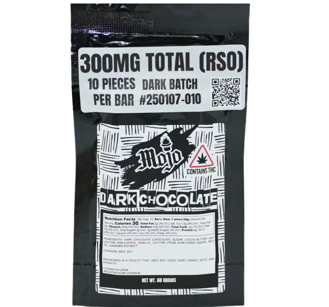 Mojo Medibles | Dark Chocolate | 300mg | 10ct | 30mg/ea by Mojo Medibles