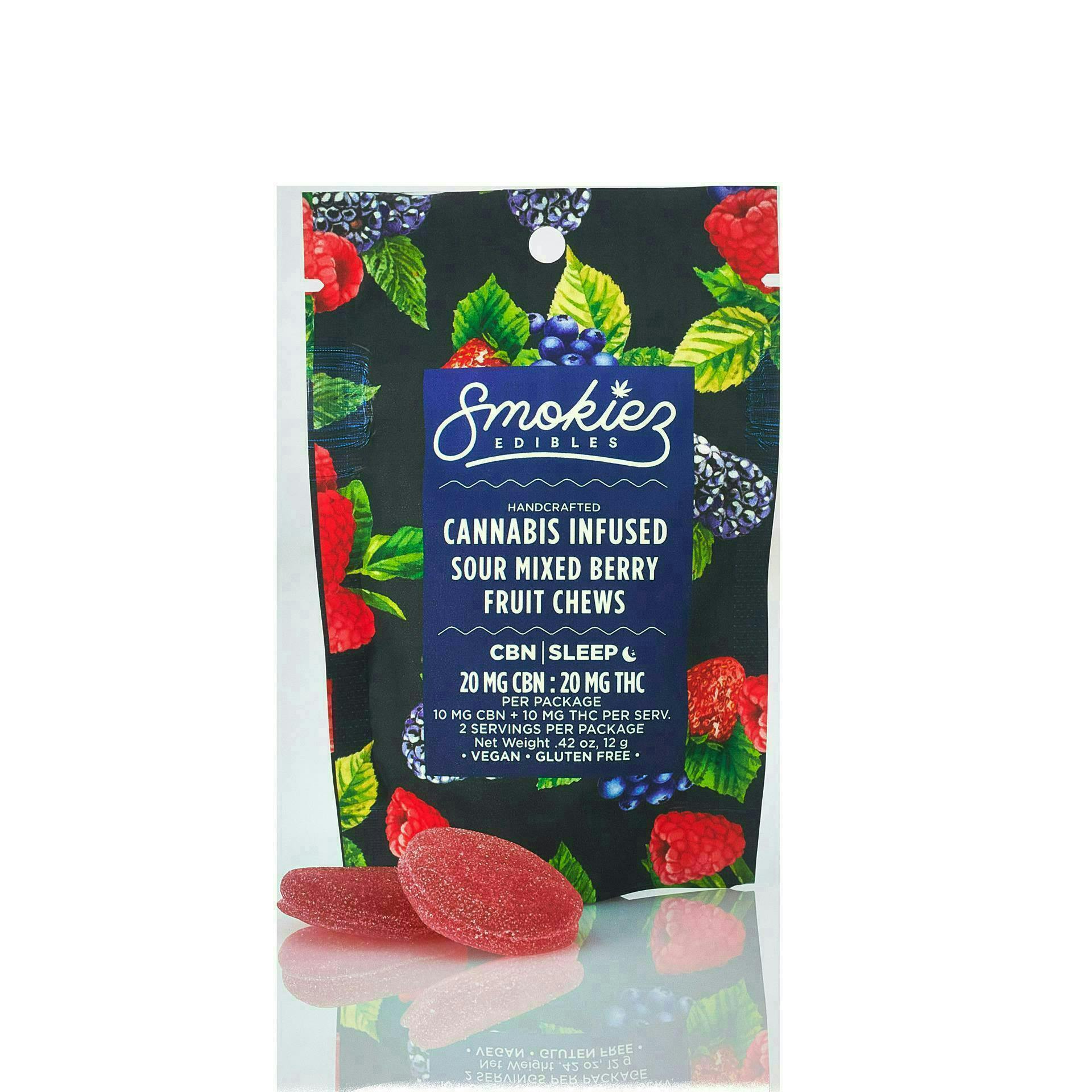Sour Mixed Berry Gummies · 40mg · 2ct