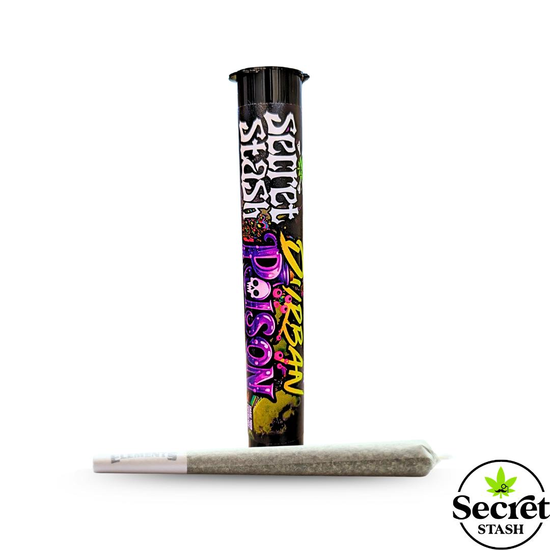 Secret Stash | Full Bud Pre Roll | Durban Poison | 1.2g by Secret Stash